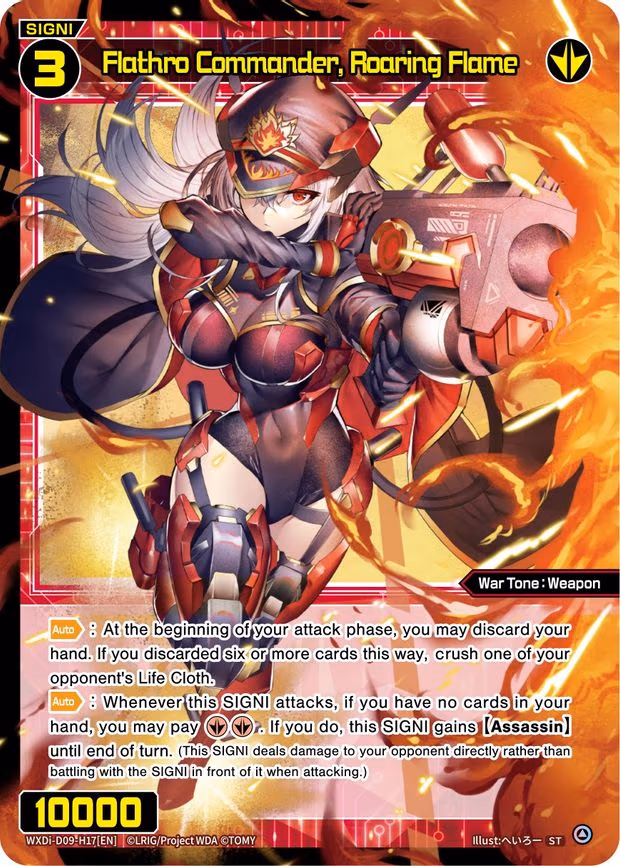 Flathro Commander, Roaring Flame