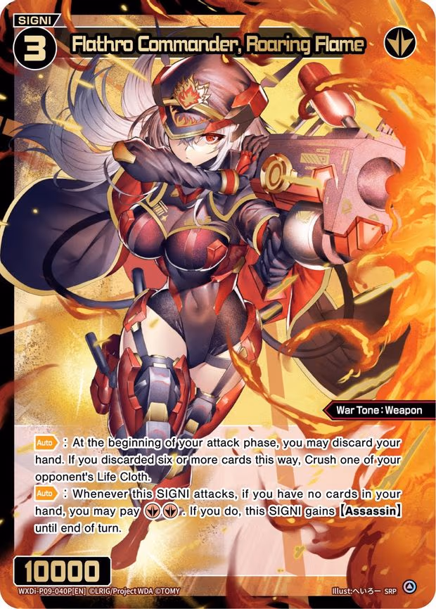 Flathro Commander, Roaring Flame