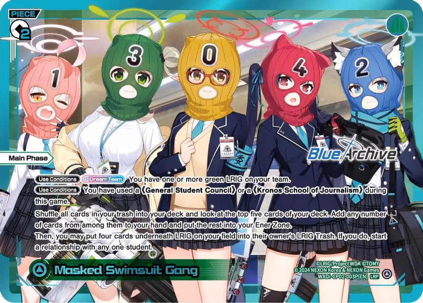 Masked Swimsuit Gang - LRP (WXDi-CP02-003P[EN])