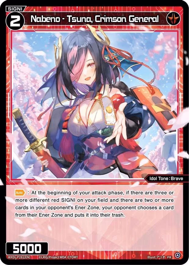 Nabeno - Tsuna, Crimson General (February 2024) - PR (WXDi-P281[EN])