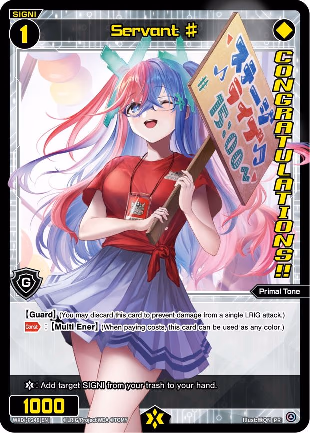 Servant # (WIXOSS Ceremony October 2022) (Winner) - PR (WXDi-P248[EN])