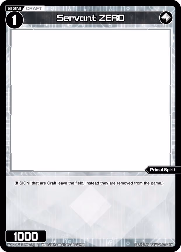 Servant ZERO (Parallel Foil) // [Virus] - T (WXDi-P13-TK01AP[EN] // WXDi-P13-TK01BP[EN])