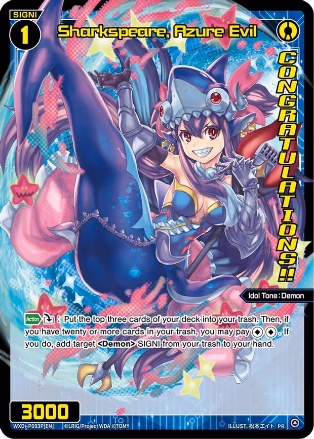 Sharkspeare, Azure Evil (August 2022) (Winner) - PR (WXDi-P093P[EN])