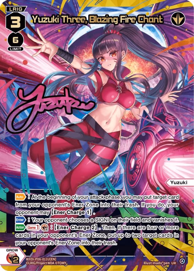 Yuzuki Three, Blazing Fire Chant - UR (WXDi-P06-011U[EN])