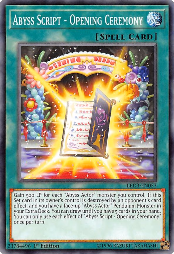 Abyss Script - Opening Ceremony