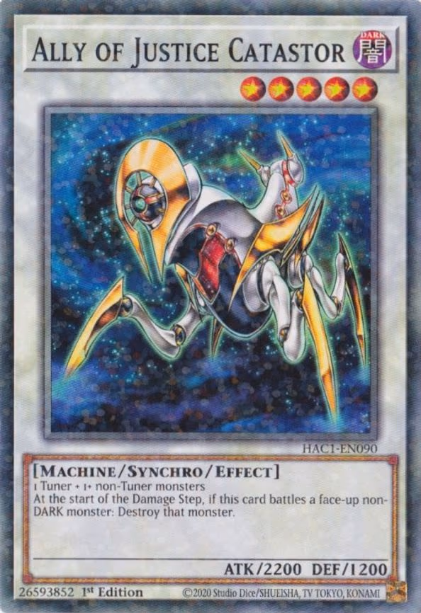 Ally of Justice Catastor (Duel Terminal)