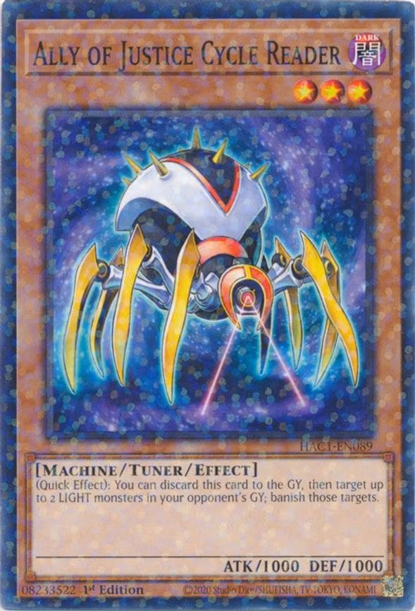 Ally of Justice Cycle Reader (Duel Terminal)