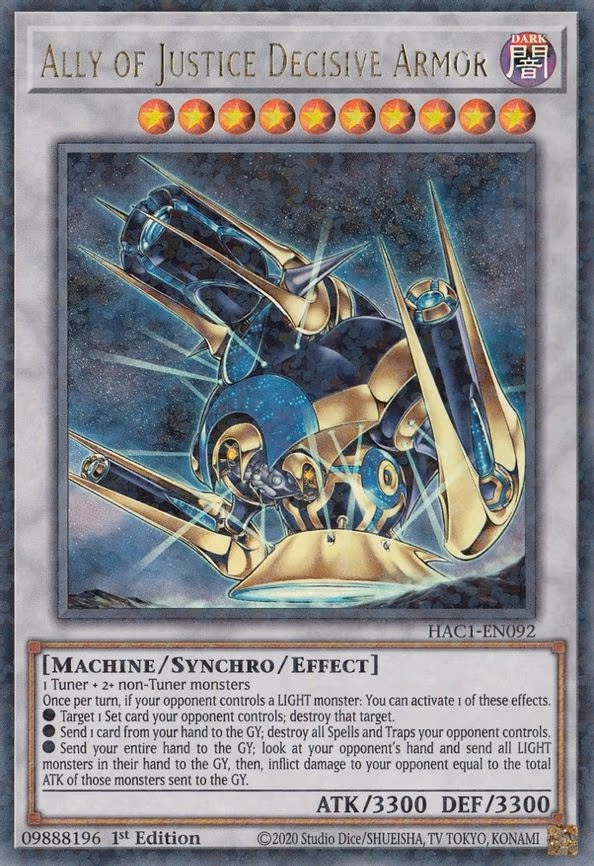 Ally of Justice Decisive Armor (Duel Terminal)