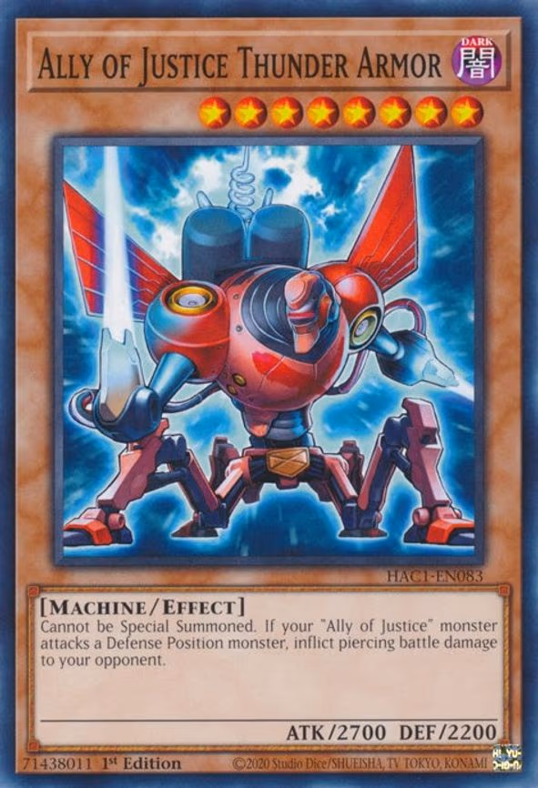 Ally of Justice Thunder Armor