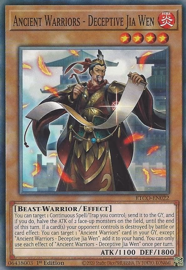 Ancient Warriors - Deceptive Jia Wen