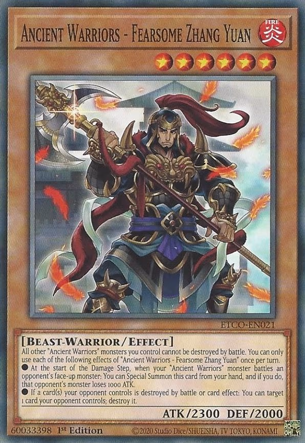 Ancient Warriors - Fearsome Zhang Yuan