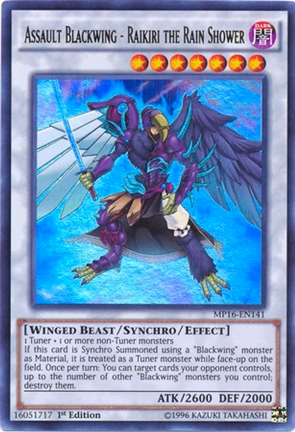 Assault Blackwing - Raikiri the Rain Shower