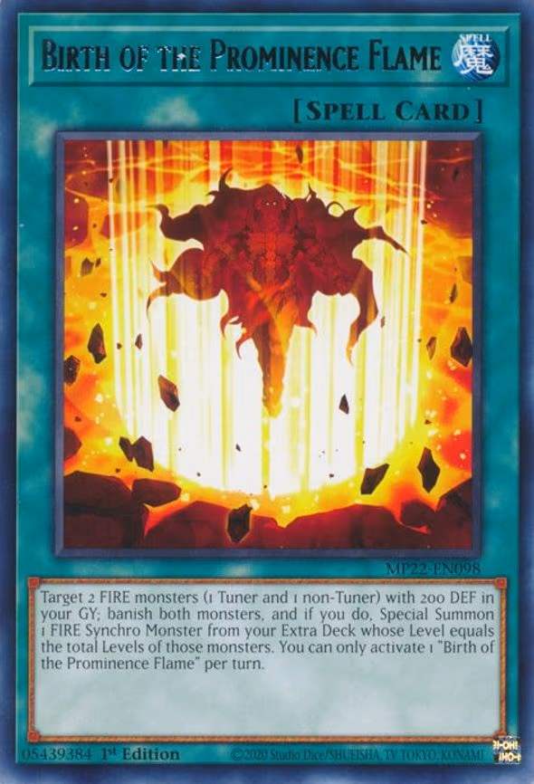 Birth of the Prominence Flame