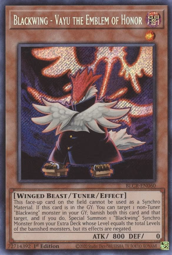 Blackwing - Vayu the Emblem of Honor