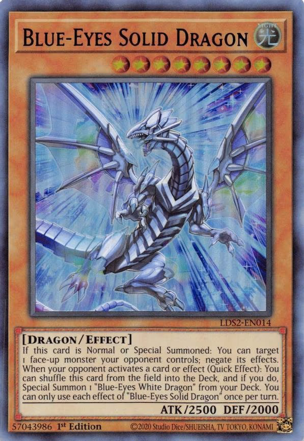Blue-Eyes Solid Dragon (Purple)