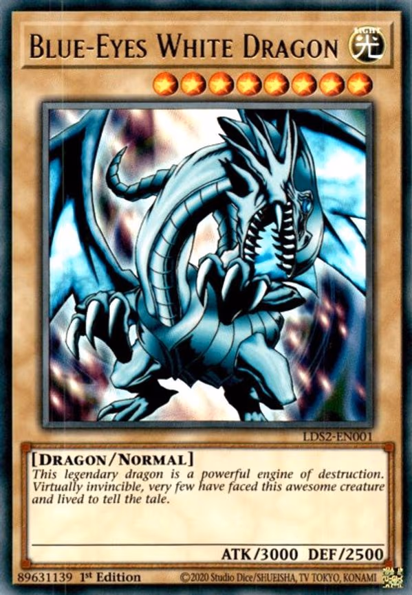 Blue-Eyes White Dragon - Ultra Rare (LDS2-EN001)