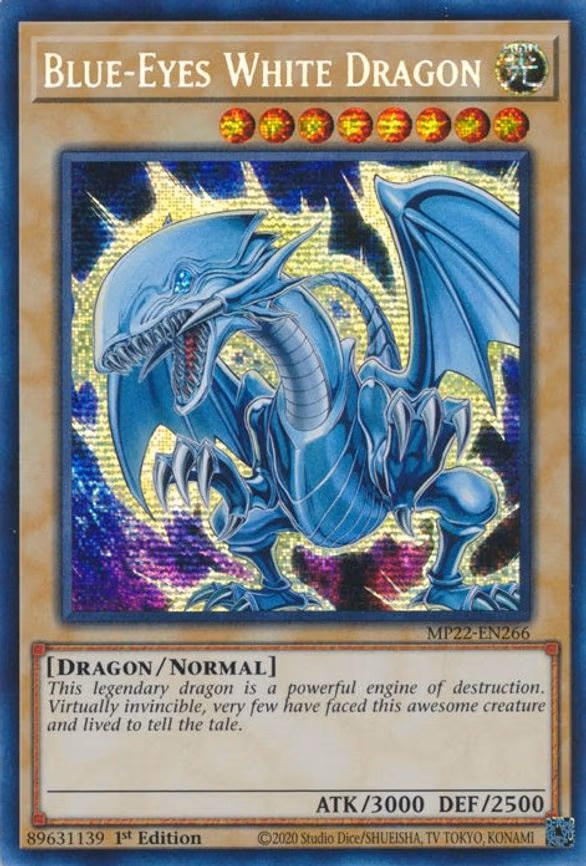 Blue-Eyes White Dragon - Prismatic Secret Rare (MP22-EN266)