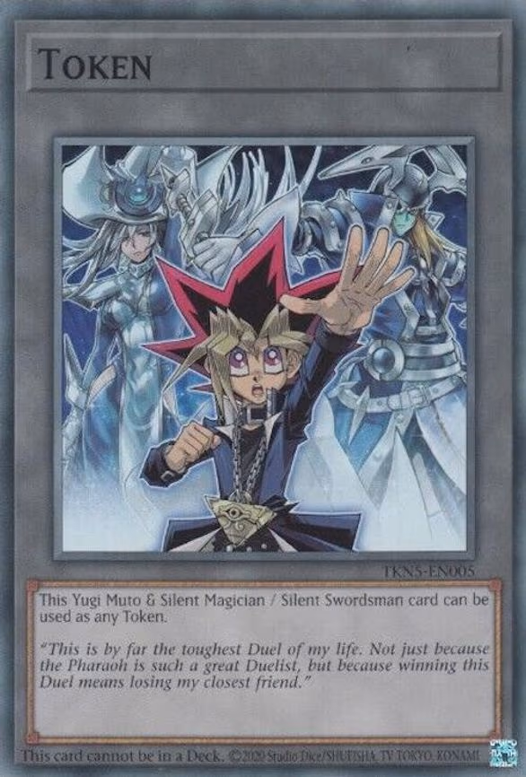 Token: Yugi Muto and Silent Magician and Silent Swordsman