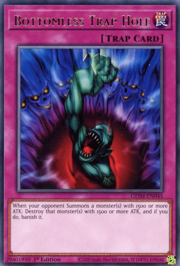 Bottomless Trap Hole