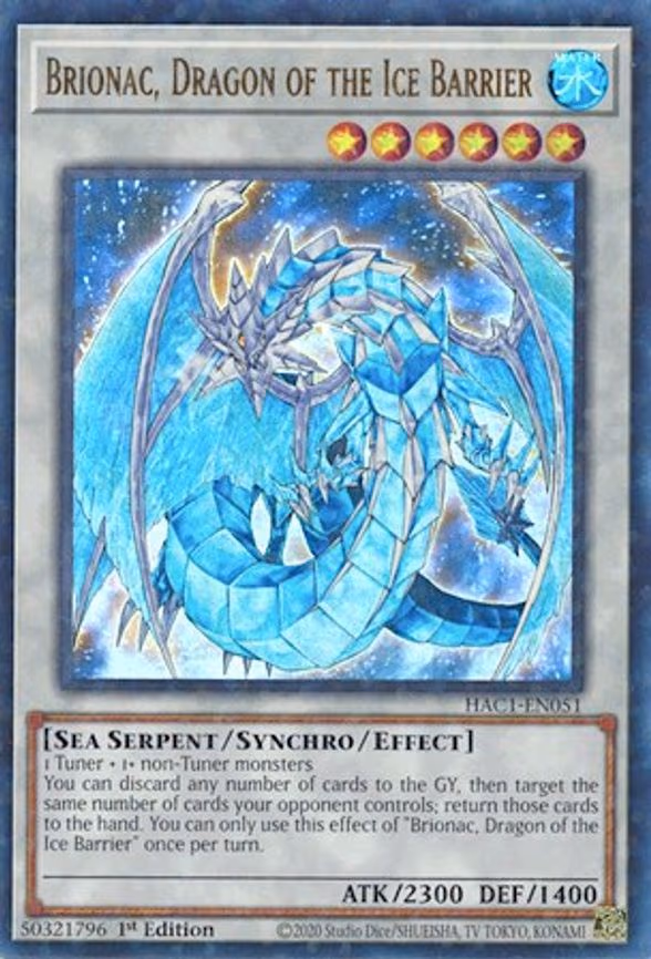 Brionac, Dragon of the Ice Barrier (Duel Terminal)