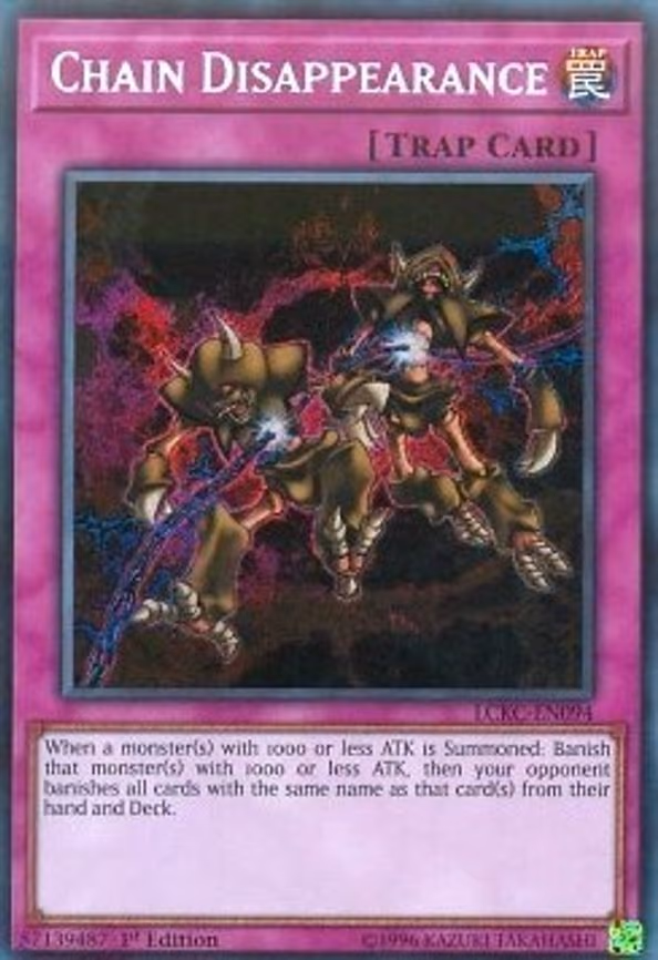 Chain Disappearance