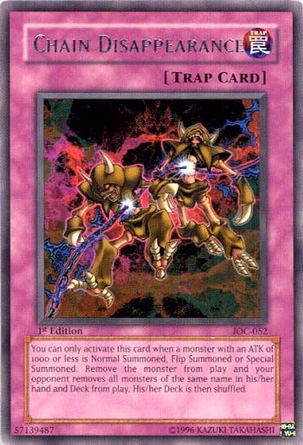 Chain Disappearance