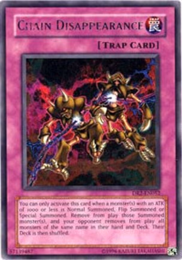 Chain Disappearance