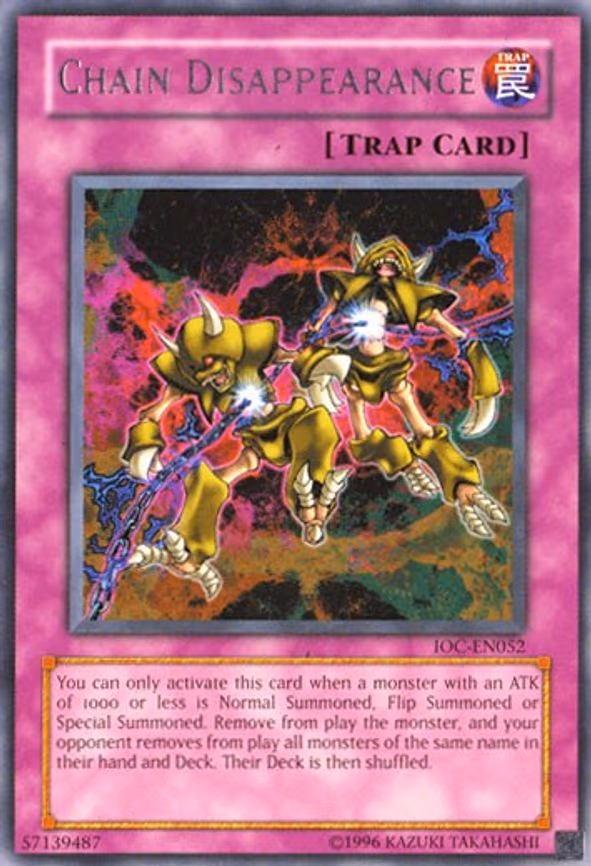 Chain Disappearance