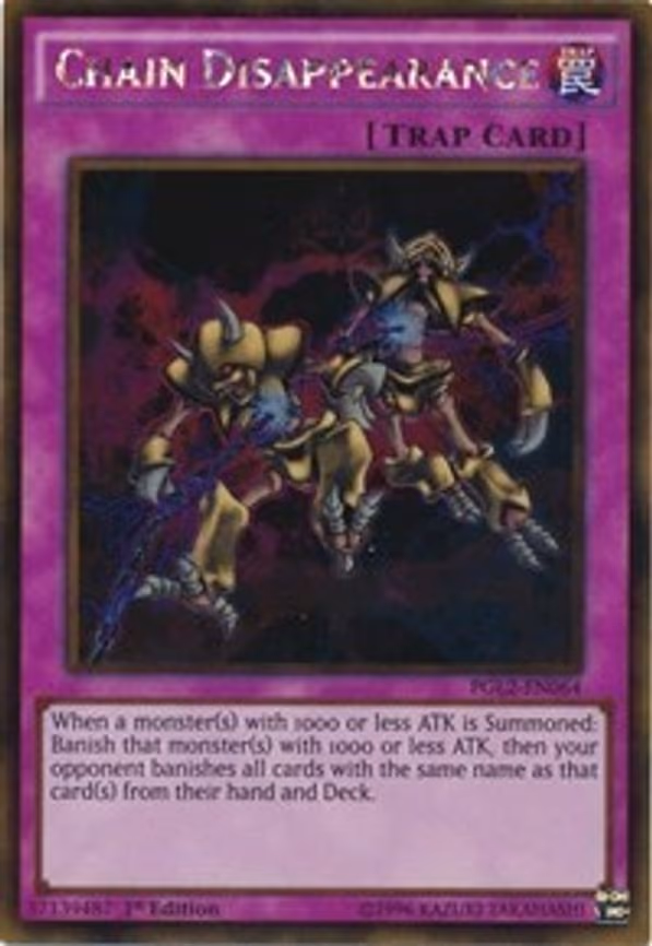 Chain Disappearance