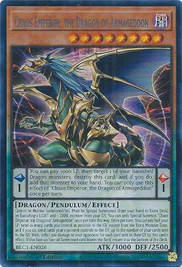 Chaos Emperor, the Dragon of Armageddon (Silver)
