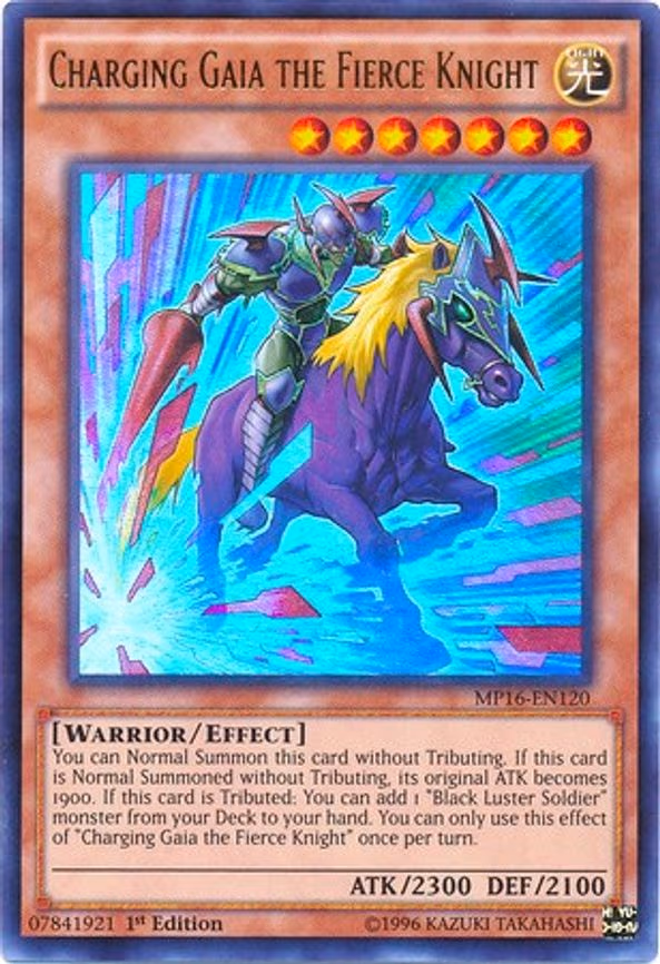Charging Gaia the Fierce Knight