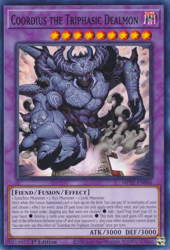 Coordius the Triphasic Dealmon
