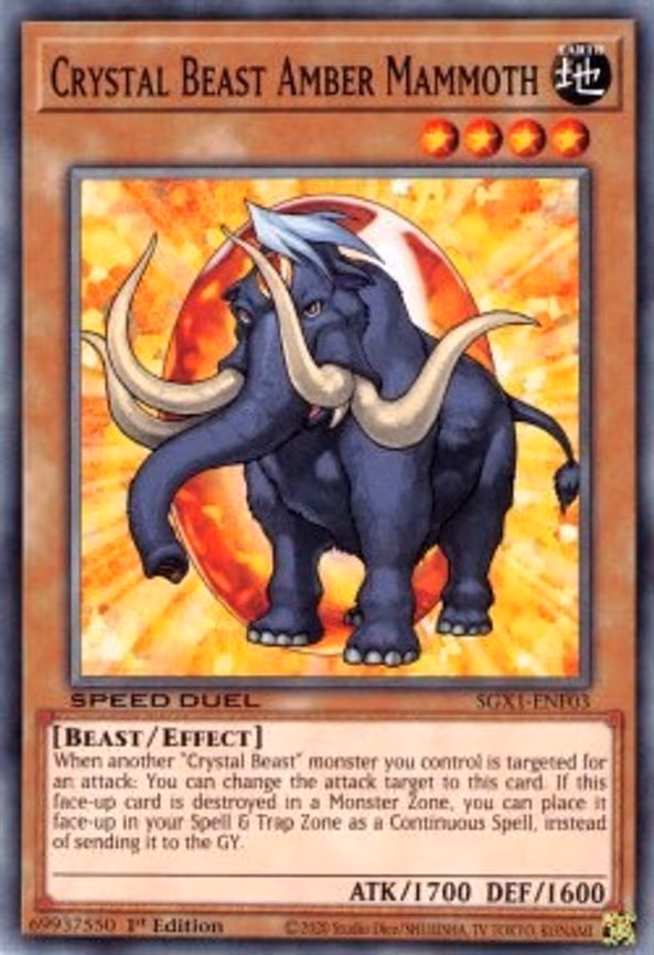 Crystal Beast Amber Mammoth