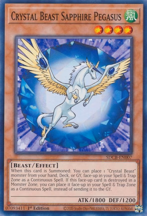 Crystal Beast Sapphire Pegasus