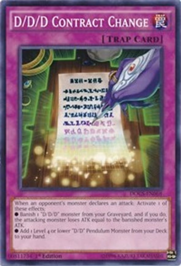 D/D/D Contract Change