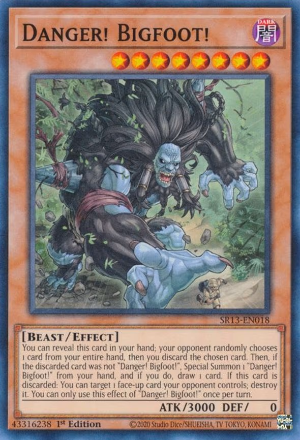Danger! Bigfoot!