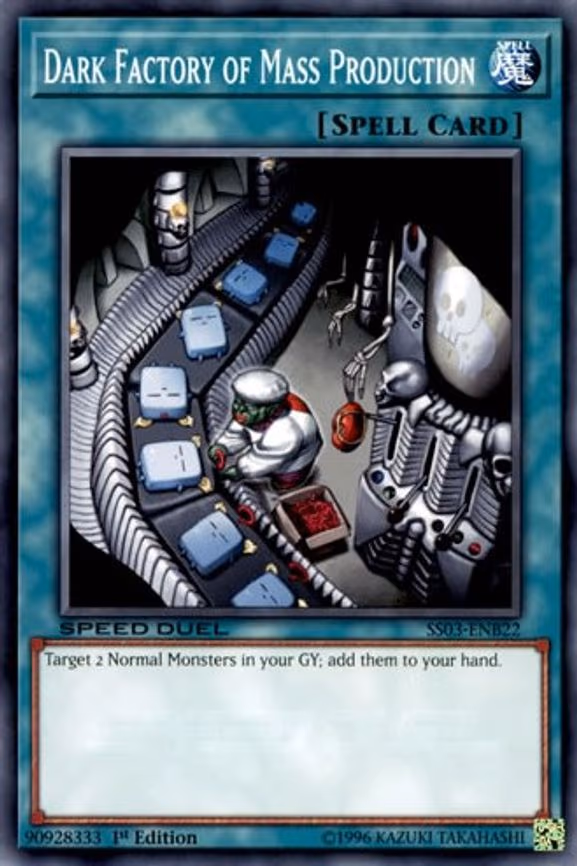 Dark Factory of Mass Production