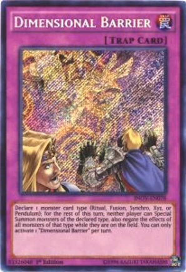 Dimensional Barrier