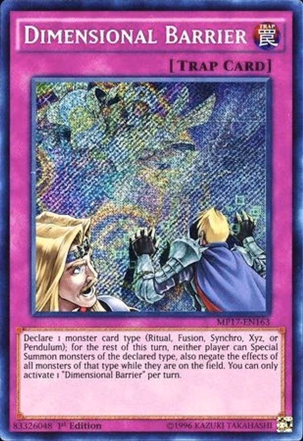 Dimensional Barrier