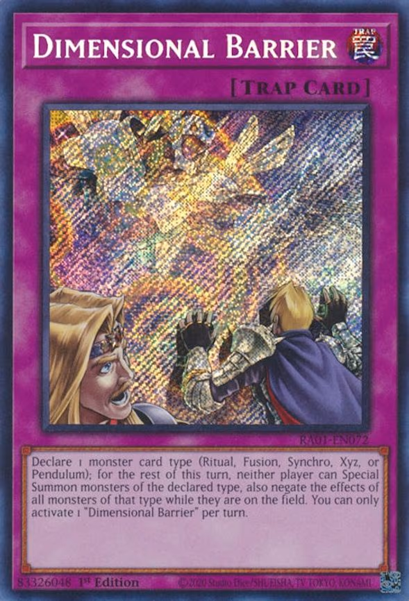 Dimensional Barrier