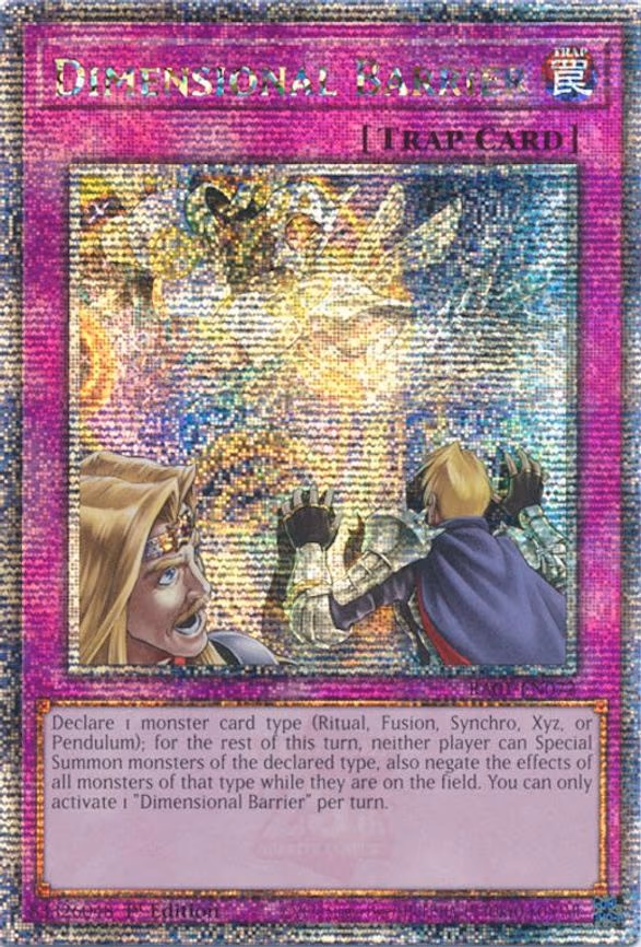 Dimensional Barrier