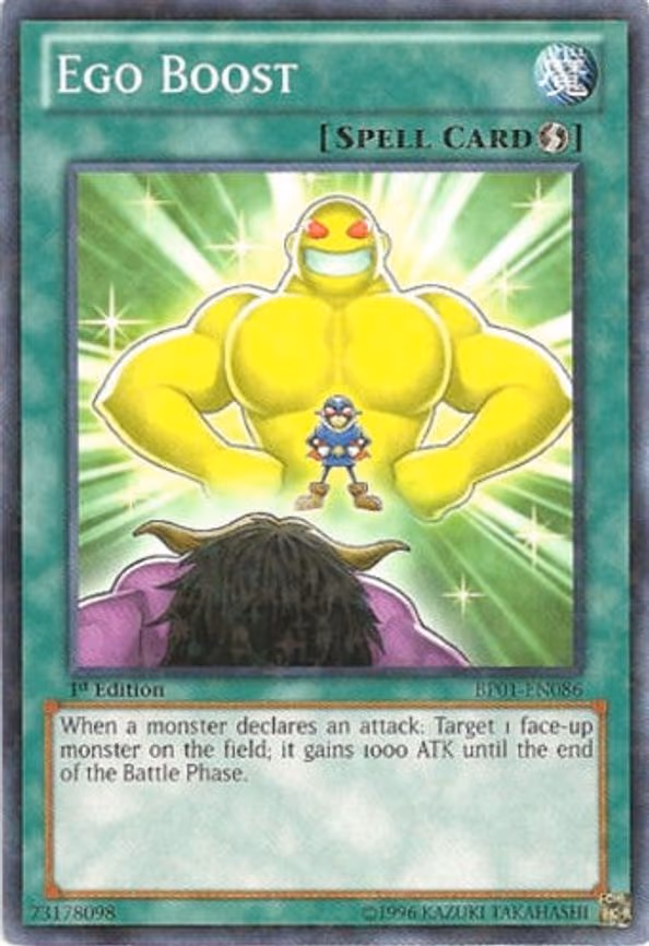 Ego Boost (Starfoil) - Starfoil Rare (BP01-EN086)