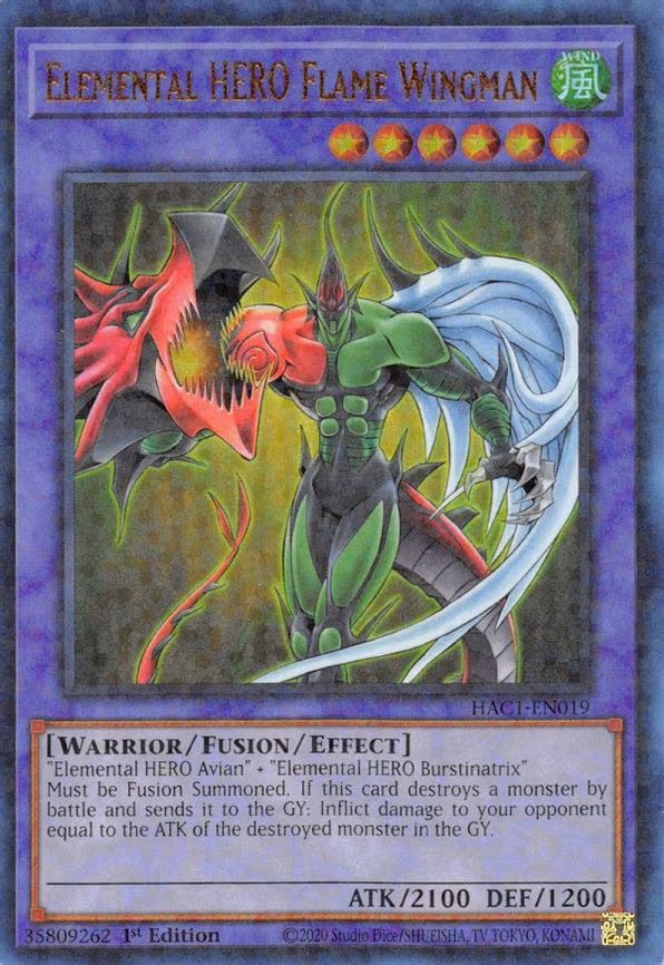 Elemental HERO Flame Wingman (Duel Terminal)