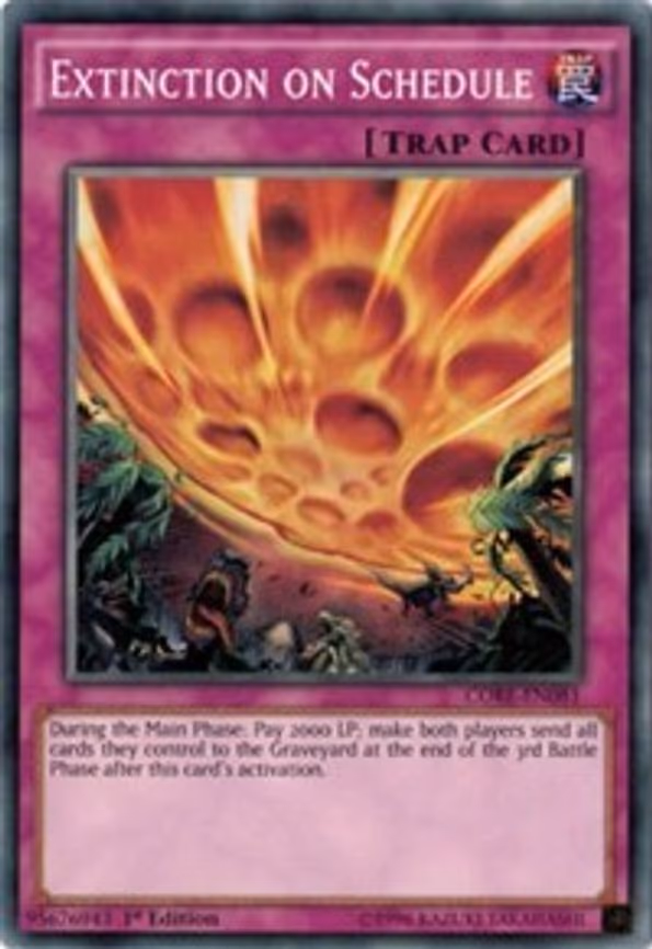 Extinction on Schedule