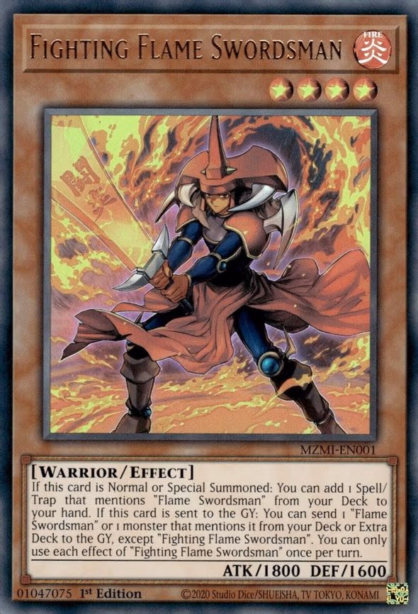 Fighting Flame Swordsman