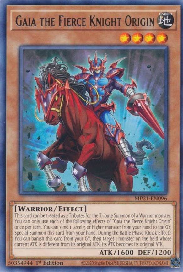 Gaia the Fierce Knight Origin