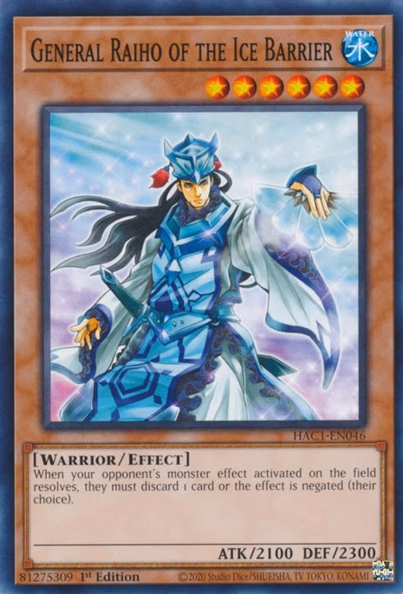 General Raiho of the Ice Barrier
