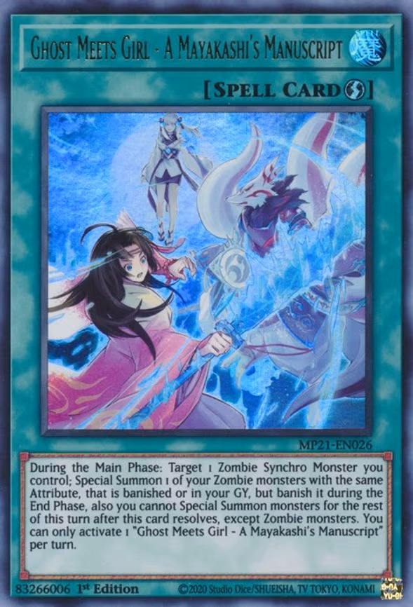 Ghost Meets Girl - A Mayakashi's Manuscript