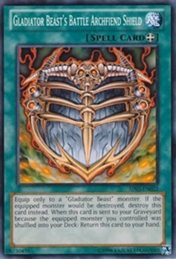 Gladiator Beast's Battle Archfiend Shield