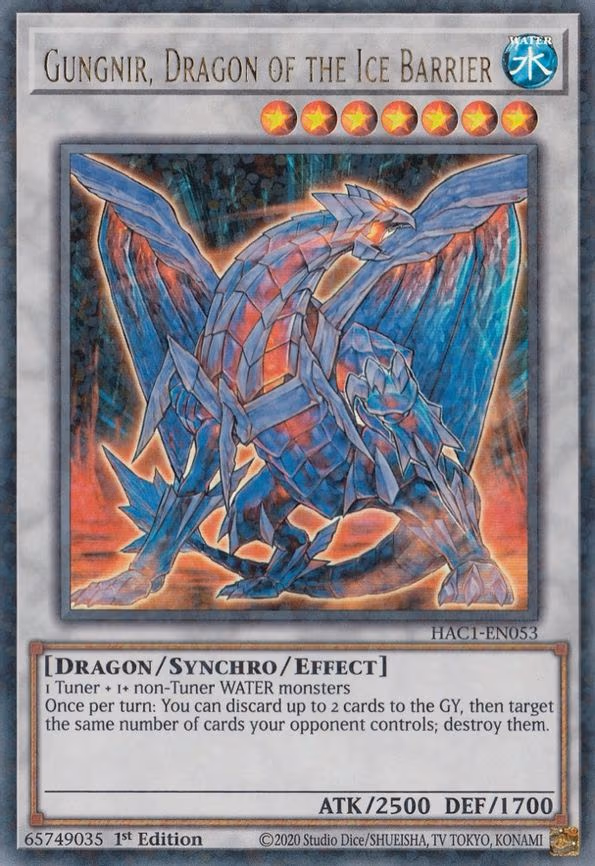 Gungnir, Dragon of the Ice Barrier (Duel Terminal)